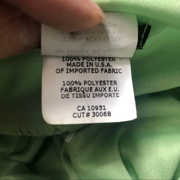 Onyx Nite Green Chiffon Dress - Picture 6 of 6